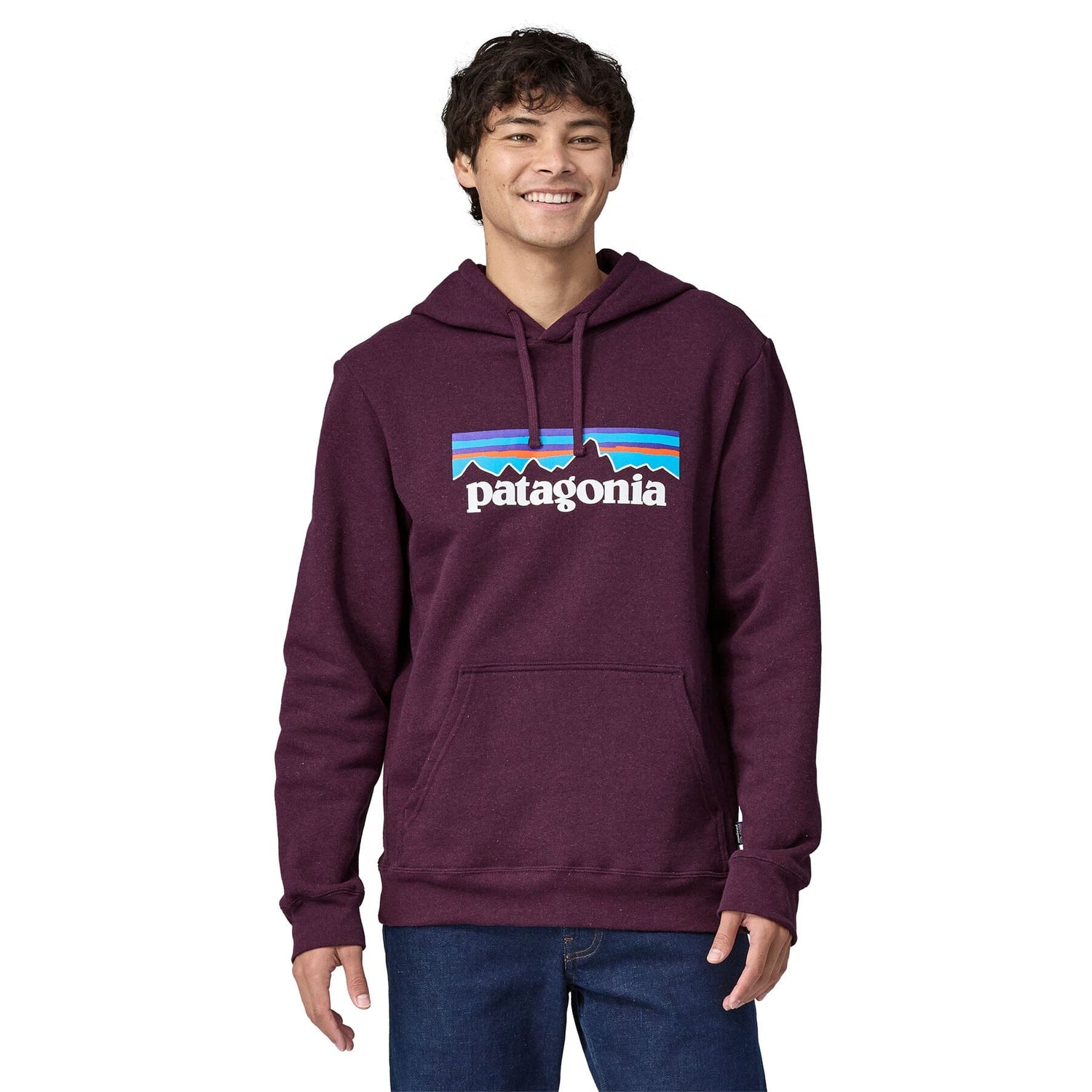 Patagonia Unisex P-6 Logo Uprisal Hoody - Made From Recycled Cotton & Recycled Polyester Night Plum Shirt