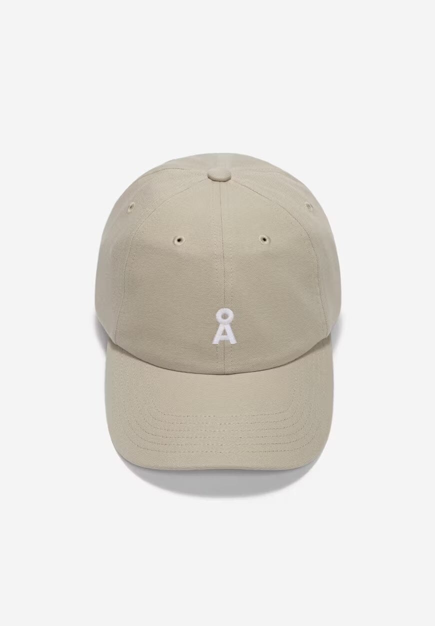 Armedangels Unisex Yenaas Bold cap - 100% Organic Cotton Sand Stone Headwear
