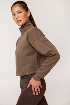 Vega Half-Zip Sweatshirt Shirt Girlfriend Collective 