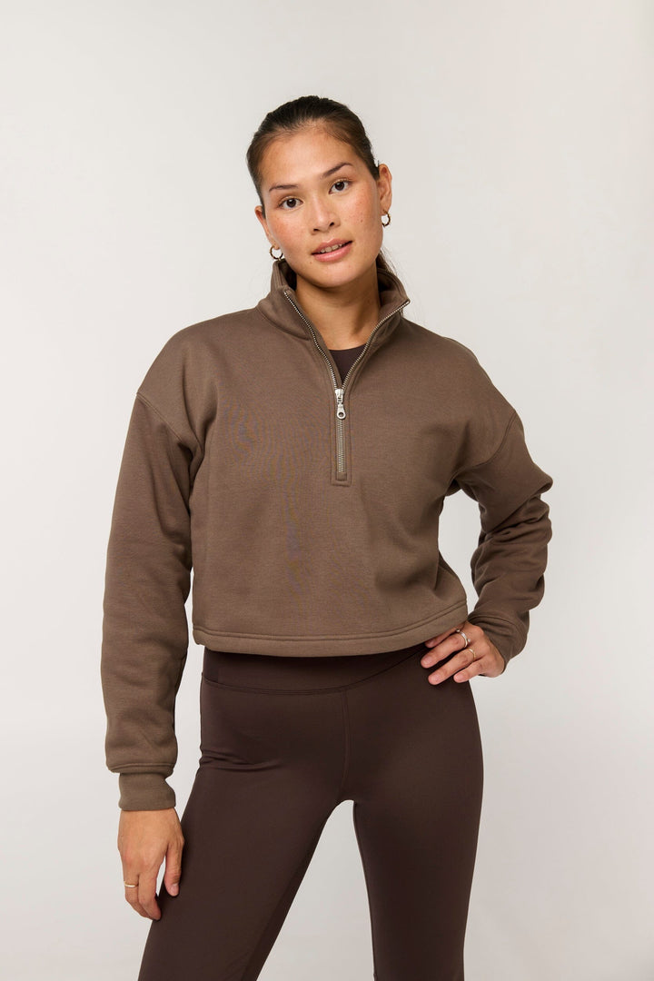 Vega Half-Zip Sweatshirt Shirt Girlfriend Collective 