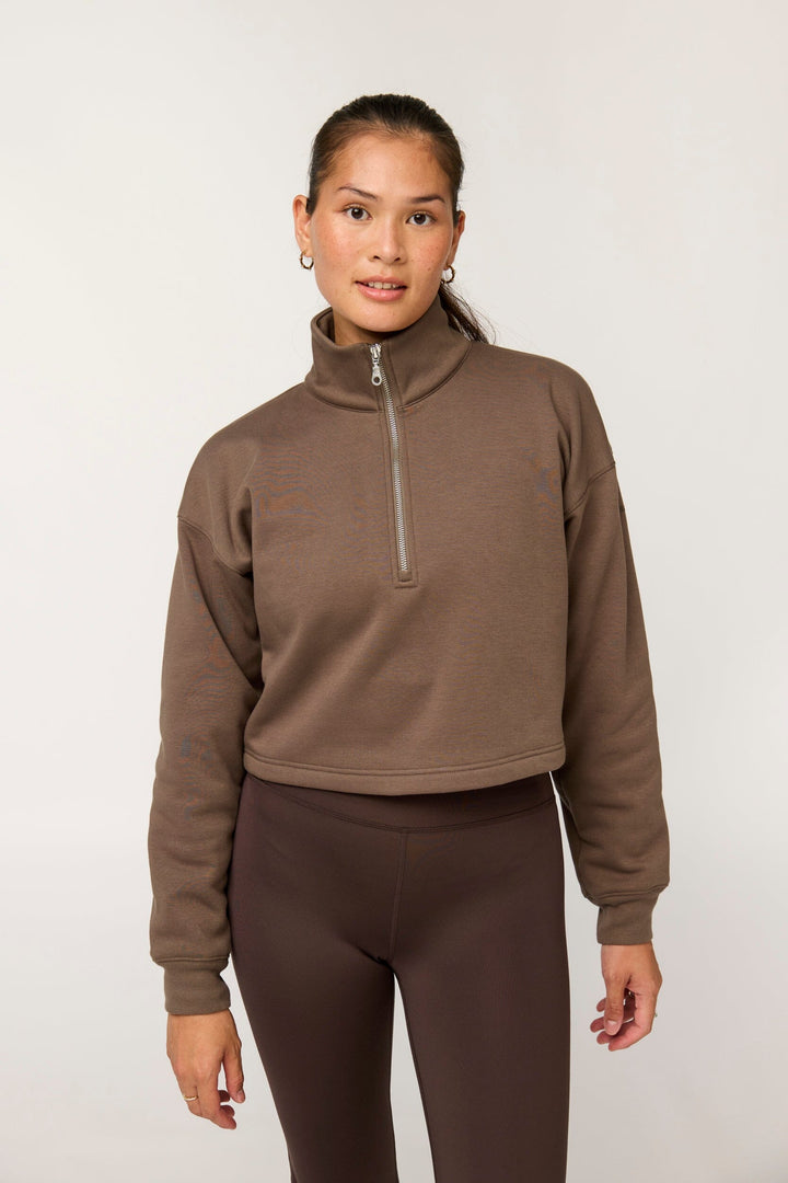 Vega Half-Zip Sweatshirt Shirt Girlfriend Collective 