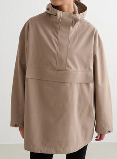 Aimn Waterproof Oversized Anorak Espresso Outerwear