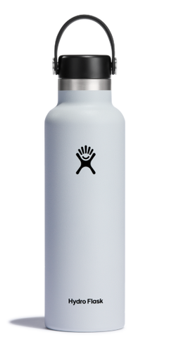 Hydro Flask Standard Mouth bottle 0.62l/21oz - Stainless Steel BPA Free White Cutlery
