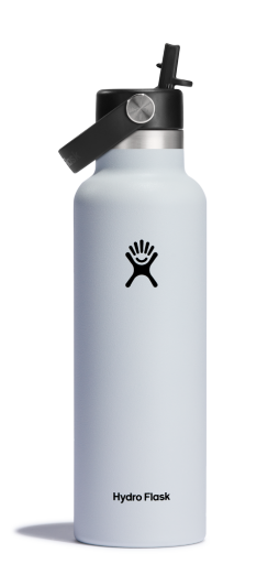 Hydro Flask 21 OZ STANDARD FLEX STRAW CAP 0.62l/21oz - Stainless Steel BPA Fre White Cutlery