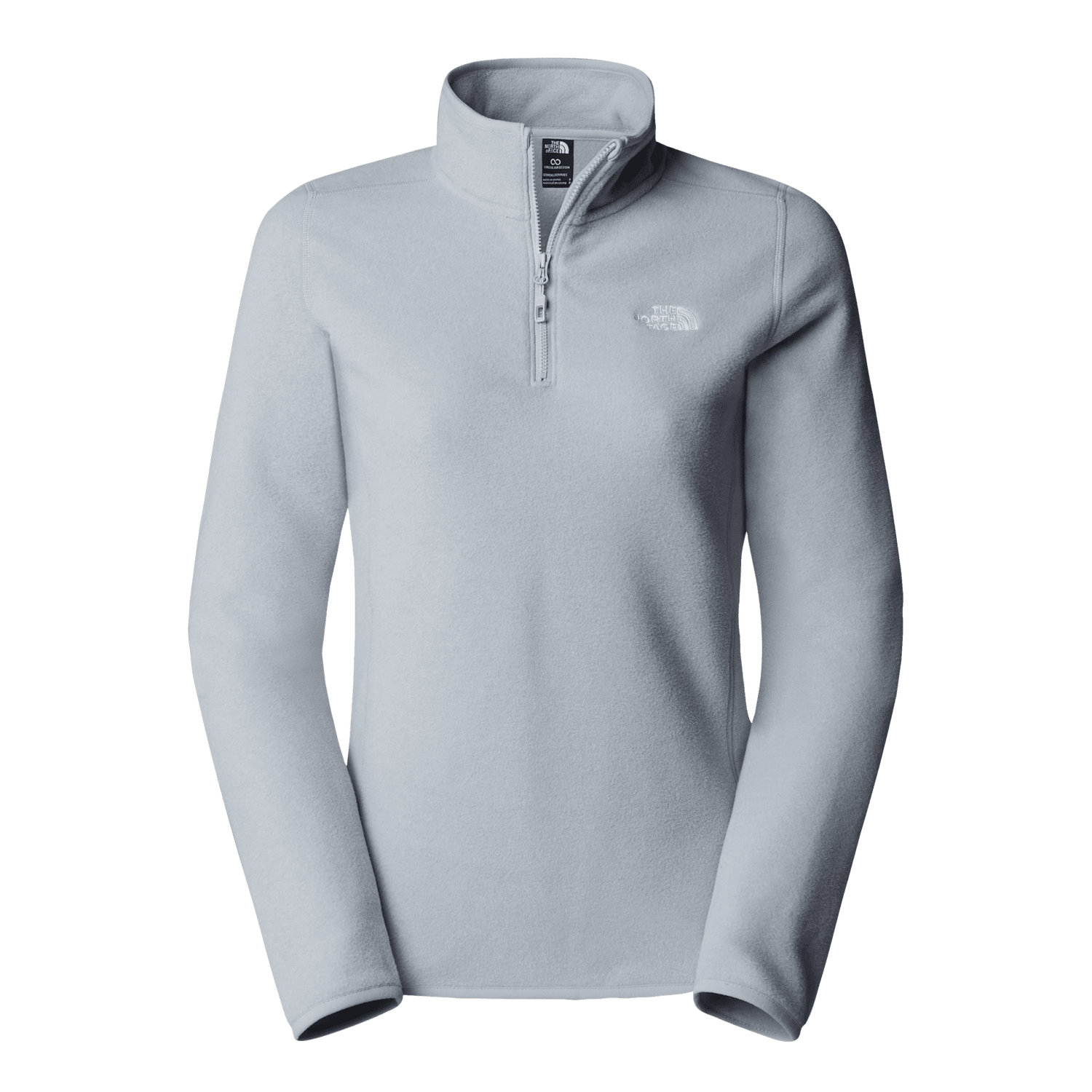 The North Face Women's 100 Glacier 1/4 Zip Fleece TNF Light Grey Heather Fleece