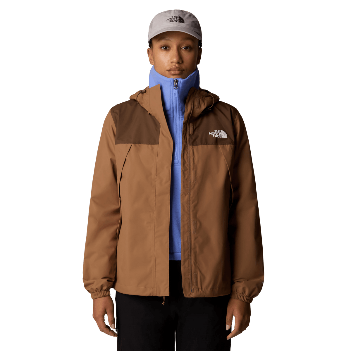 Women’s Antora Rain Jacket Jacket The North Face Latte Smoky Brown S