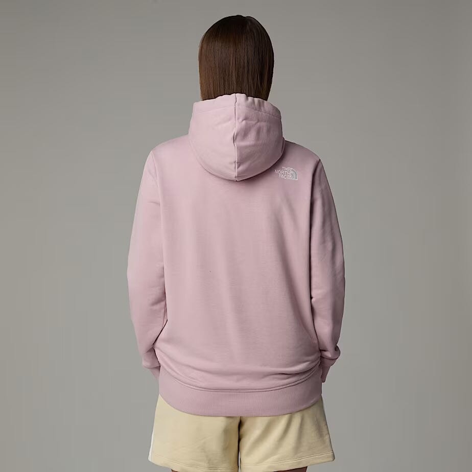 The North Face Women’s Drew Peak Light Hoodie Metal Pink White Dune Hoodie