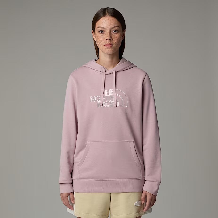The North Face Women’s Drew Peak Light Hoodie Metal Pink White Dune Hoodie