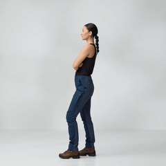 Fjällräven W's Abisko Hybrid Trail Trousers Black Pants