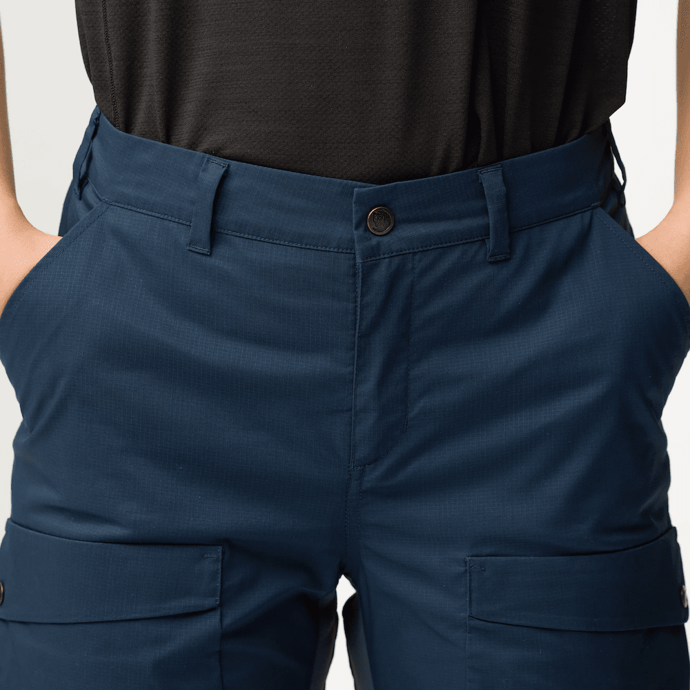 Fjällräven W's Abisko Hybrid Trail Trousers Black Pants