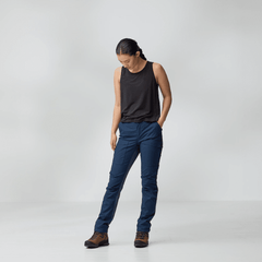 Fjällräven W's Abisko Hybrid Trail Trousers Black Pants