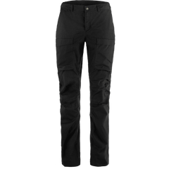 Fjällräven W's Abisko Hybrid Trail Trousers Black Pants