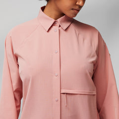Fjällräven W's Abisko Trekking Shirt - Recycled polyester Dusty Rose Shirt