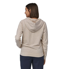 Patagonia W's Ahnya Full-Zip Hoody - Organic cotton & Recycled polyester Dyno White Heather Shirt