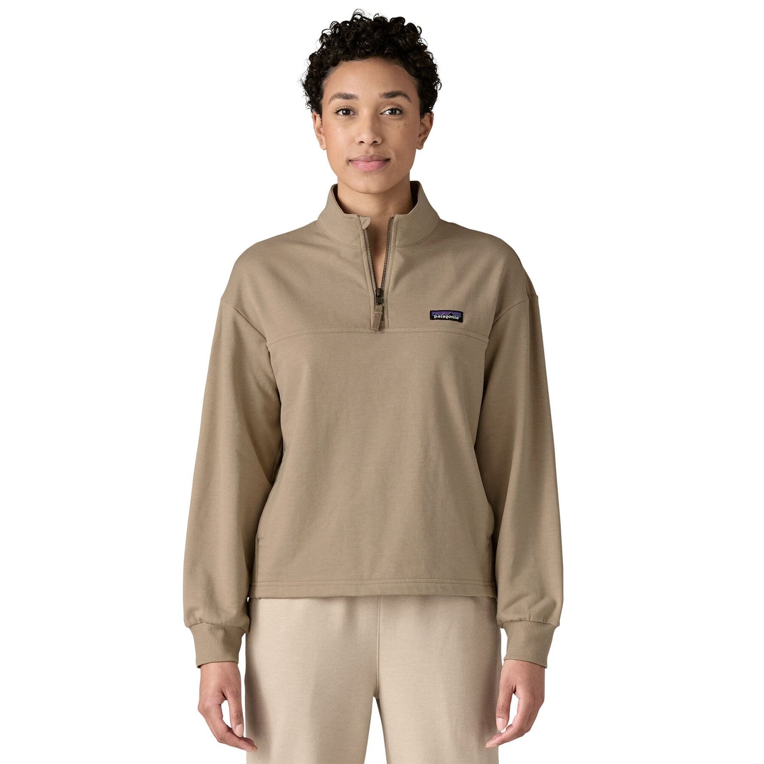Patagonia W's Ahnya P/O - Organic Cotton & Recycled Polyester Seabird Grey Shirt