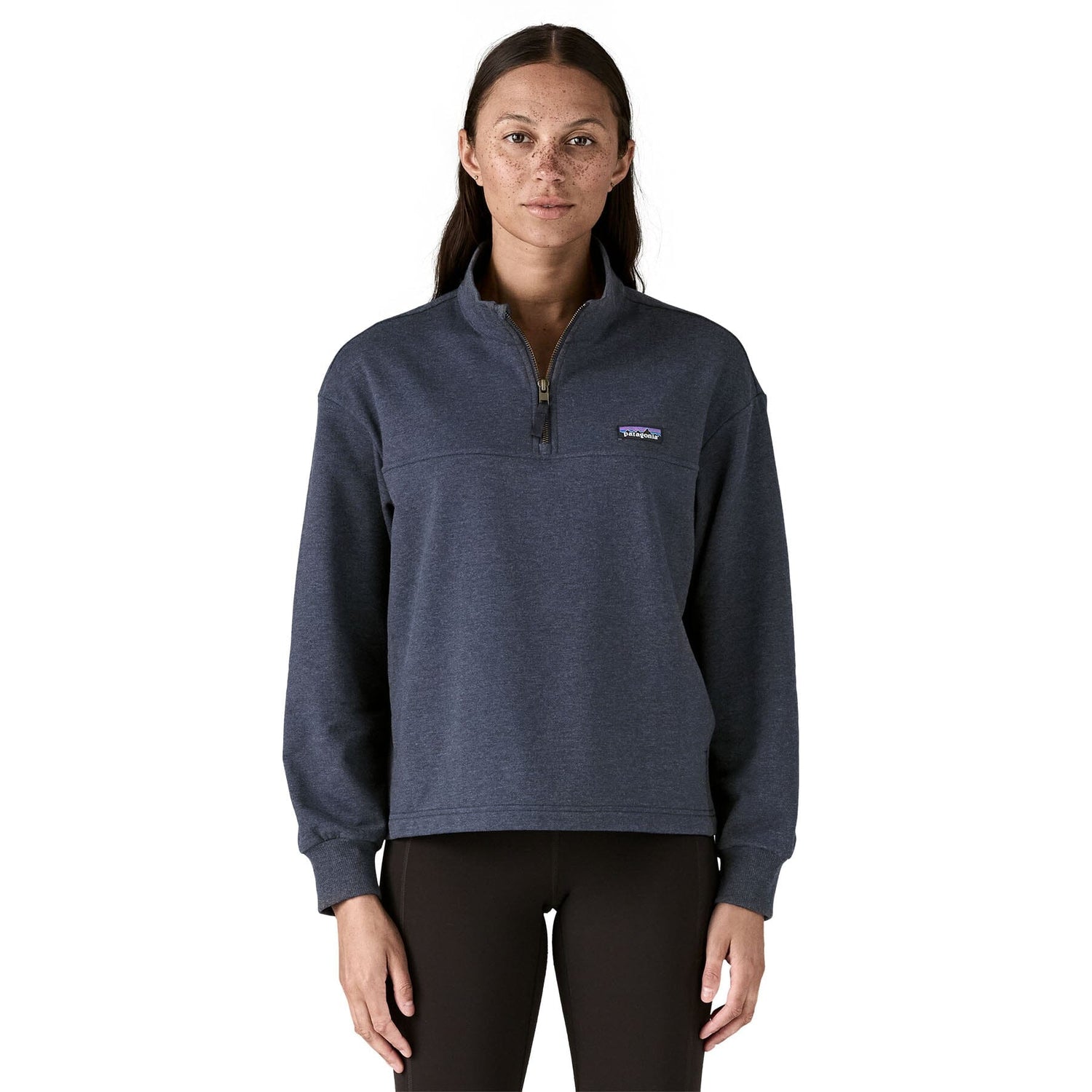 Patagonia W's Ahnya P/O - Organic Cotton & Recycled Polyester Sunken Blue Shirt