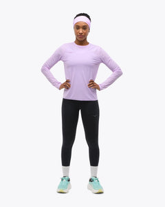 HOKA W's Airolite Run Long Sleeve Aster Flower Shirt