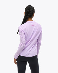 HOKA W's Airolite Run Long Sleeve Aster Flower Shirt