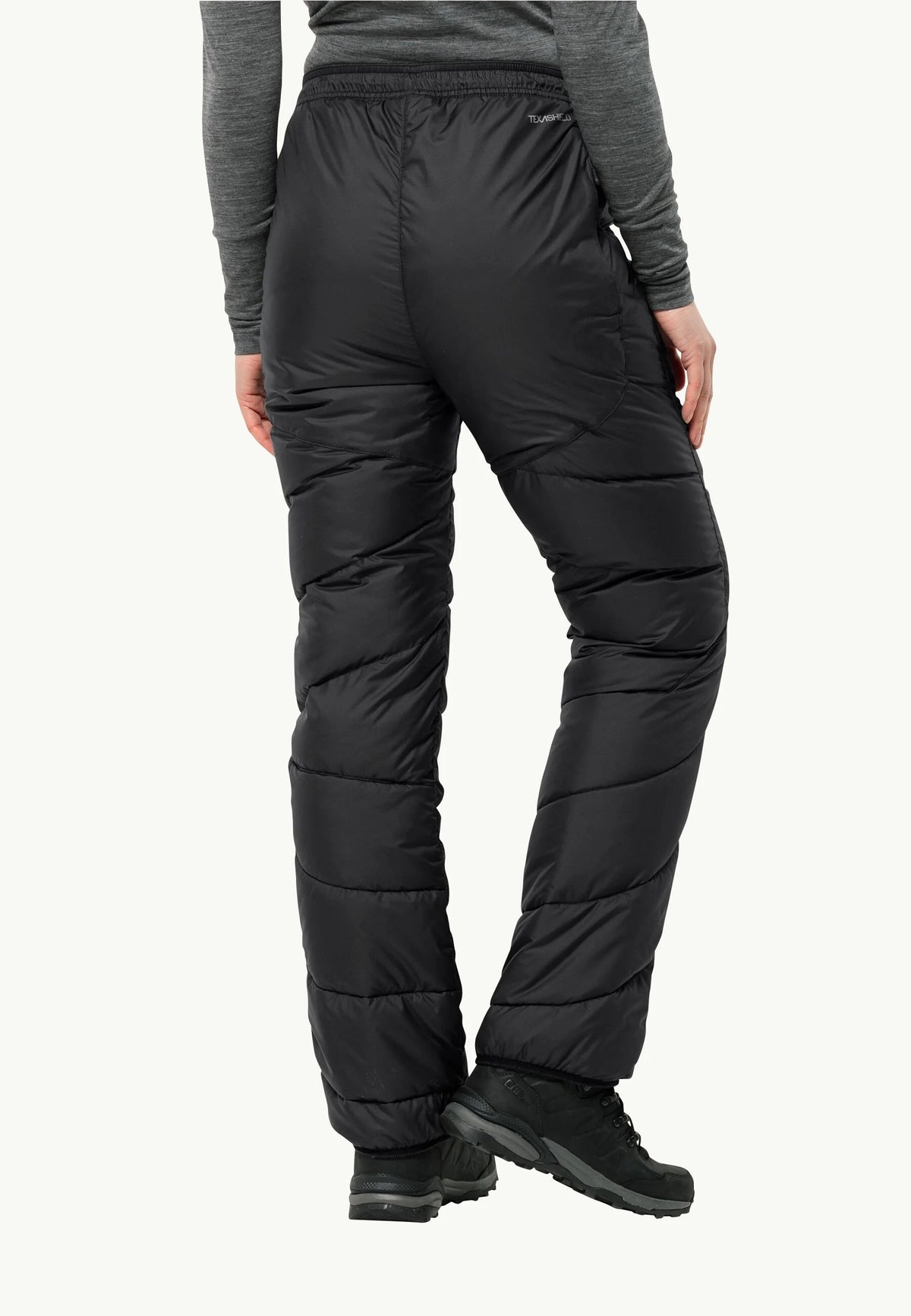 Jack Wolfskin W's Atmosphere Down Pants - Recycled material & Natural Down Black Pants