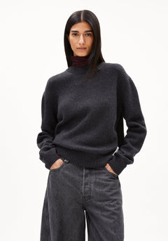 W's Balbaa Jumper - Organic Wool Blend Jacket Armedangels Steel Melange S 