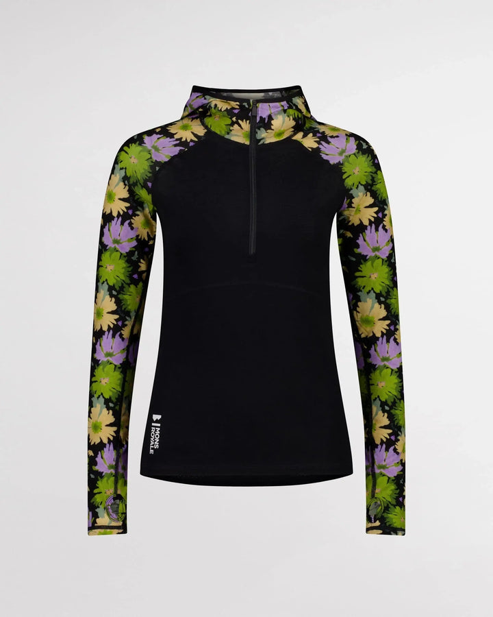 W's Bella Tech Hoodie - Mulesing-free Merino wool Shirt Mons Royale