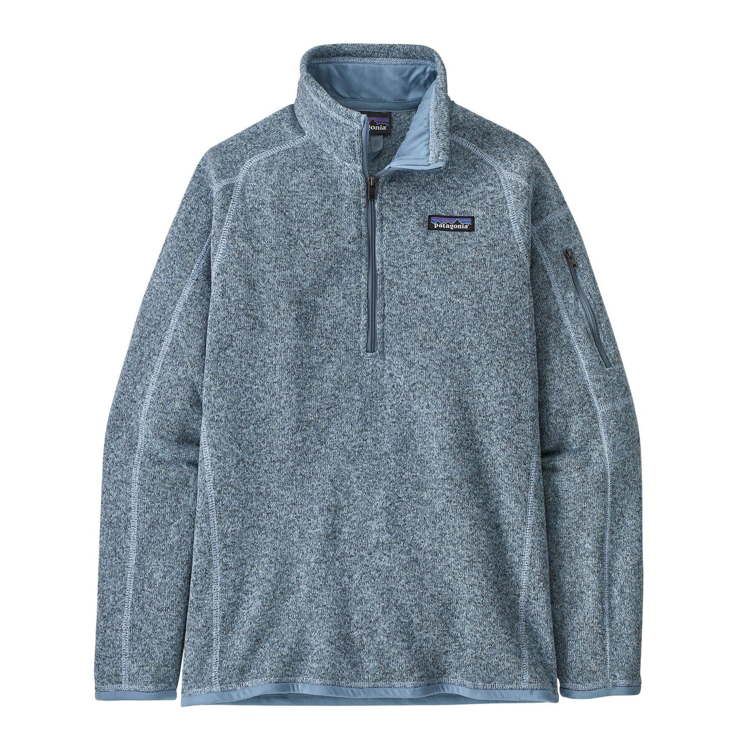 Patagonia W's Better Sweater 1/4 Zip Fleece - Recycled polyester Steam Blue Shirt