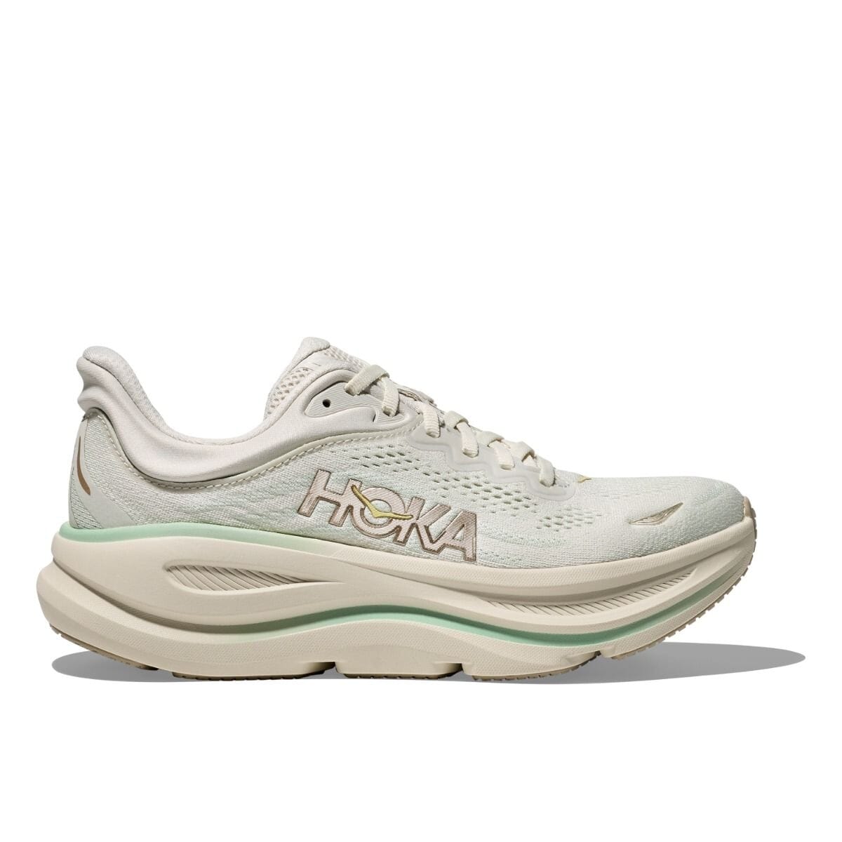HOKA W's Bondi 9 Truffle salt Sea glass Shoes
