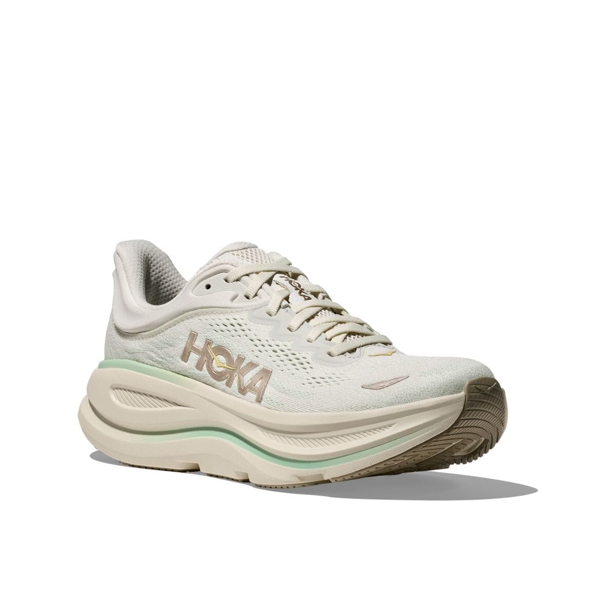HOKA W's Bondi 9 Truffle salt Sea glass Shoes