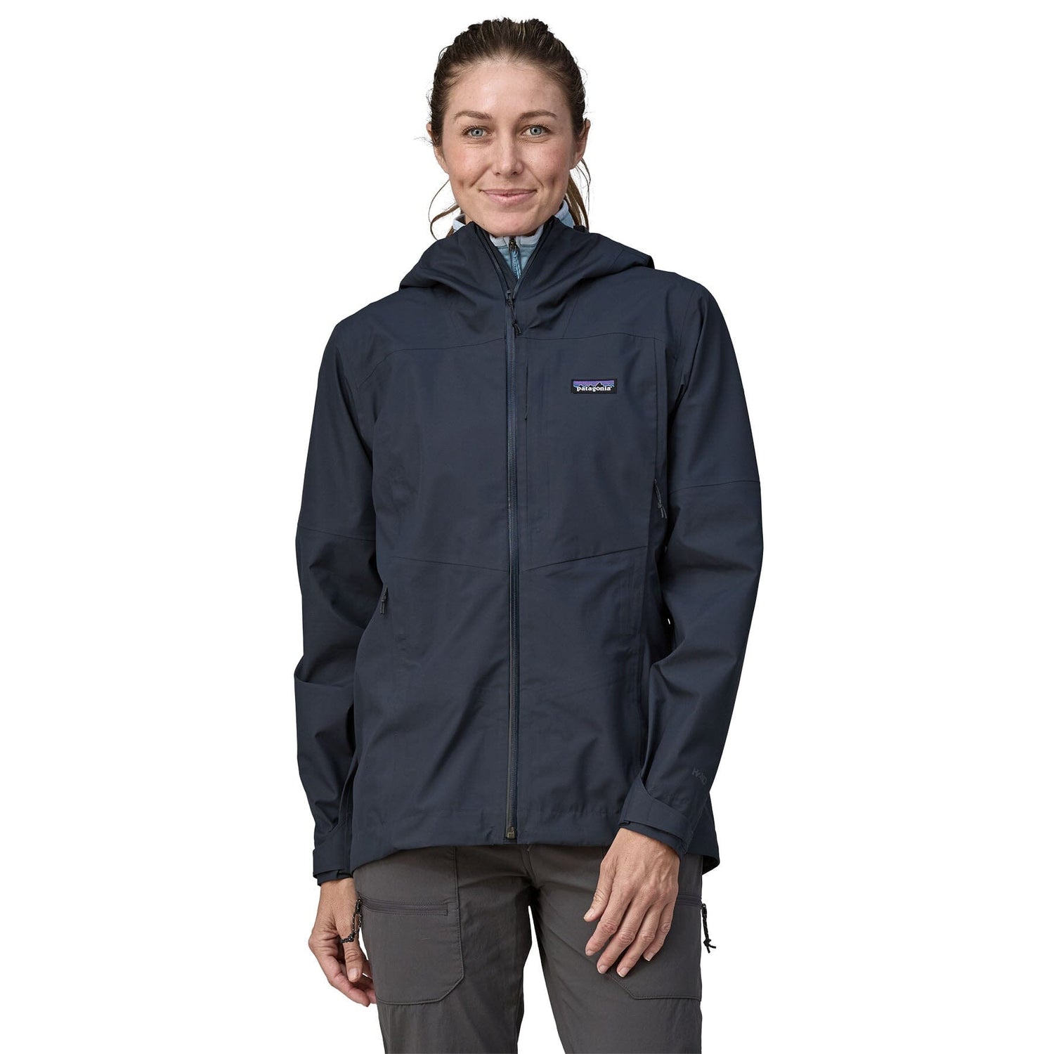 Patagonia W's Boulder Fork Rain Jacket - Recycled polyester Smolder Blue Jacket