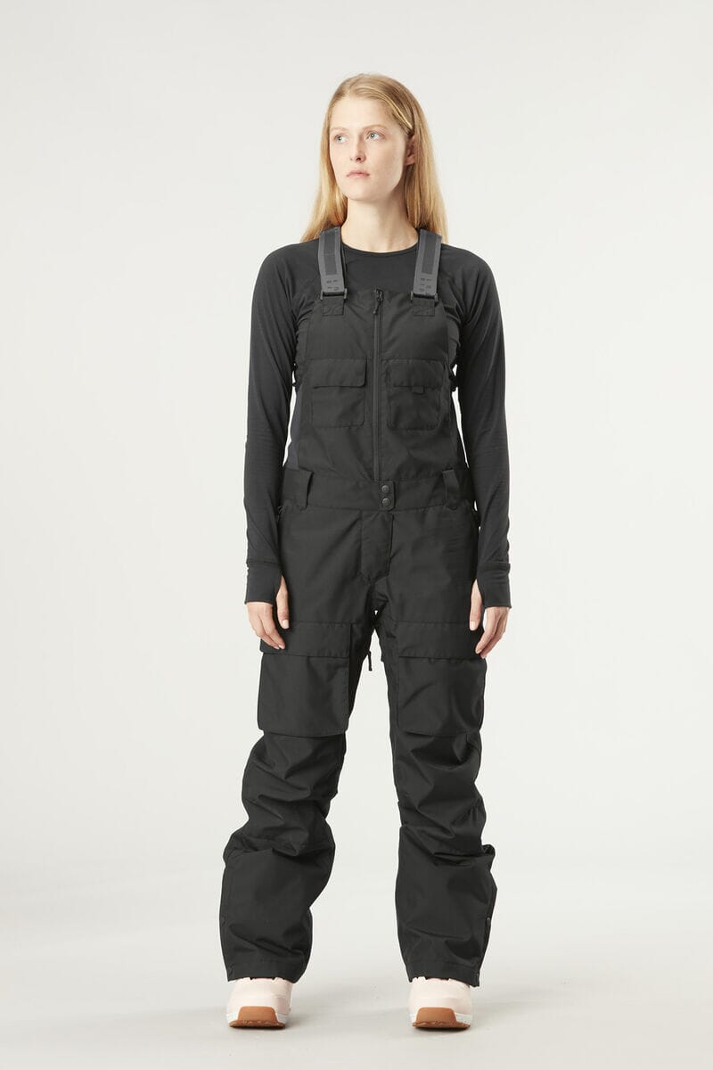 Picture Organic W's Brita Bib Pants - Recycled Polyester Black Pants