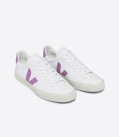 Veja W's Campo ChromeFree Sneakers - ChromeFree Leather White Mulberry Shoes