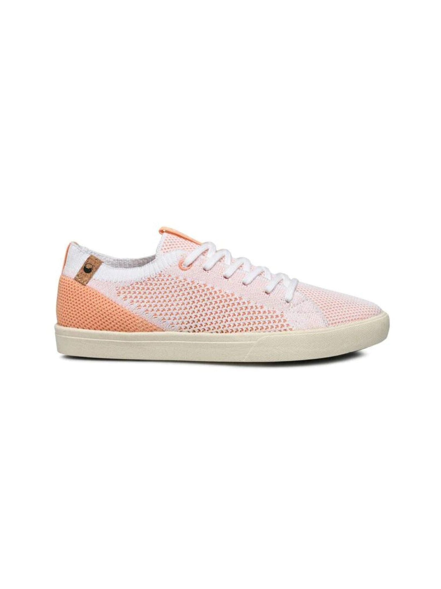 Saola W's Cannon Knit - Recycled PET White Peach Shoes