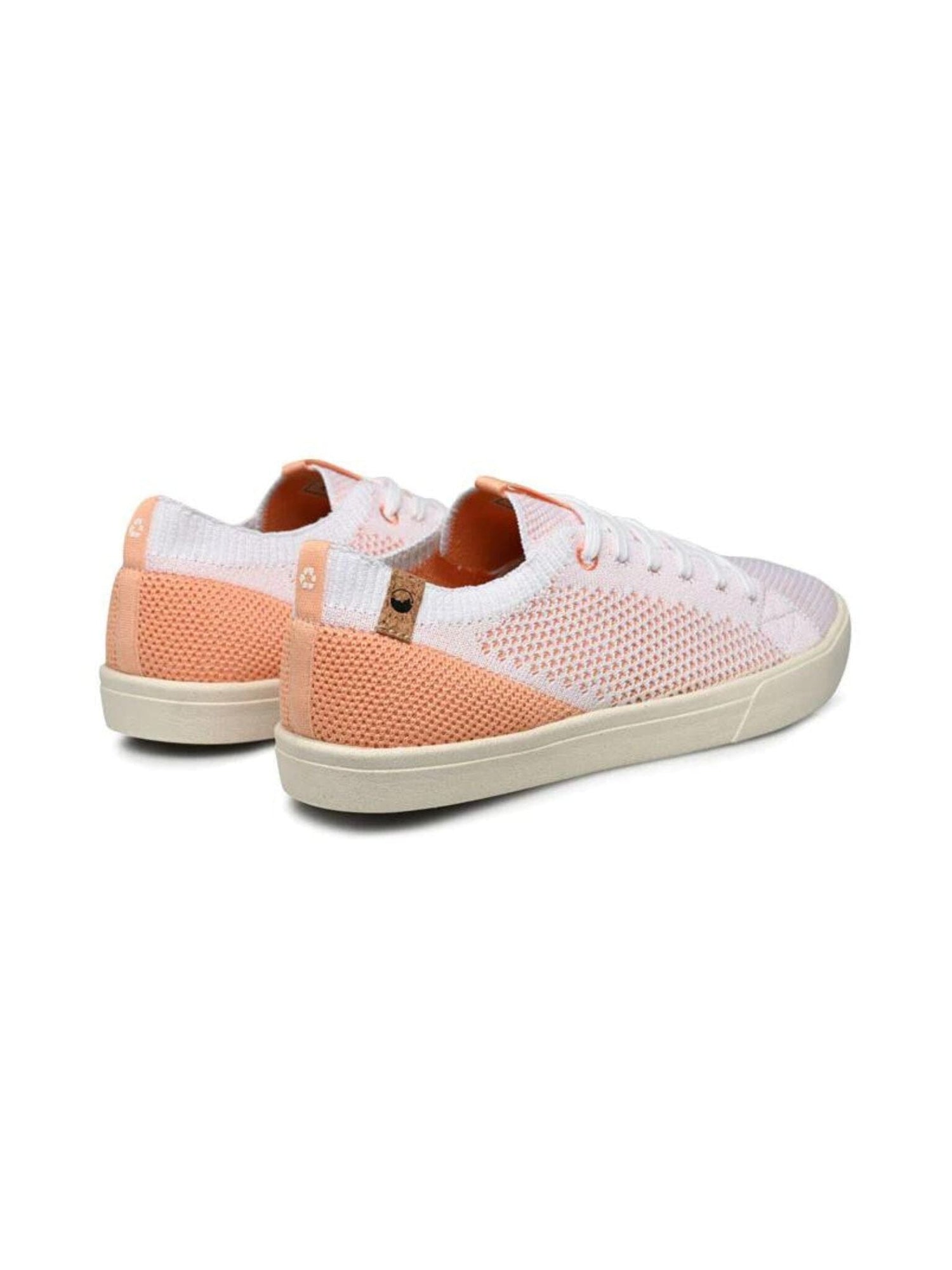 Saola W's Cannon Knit - Recycled PET White Peach Shoes