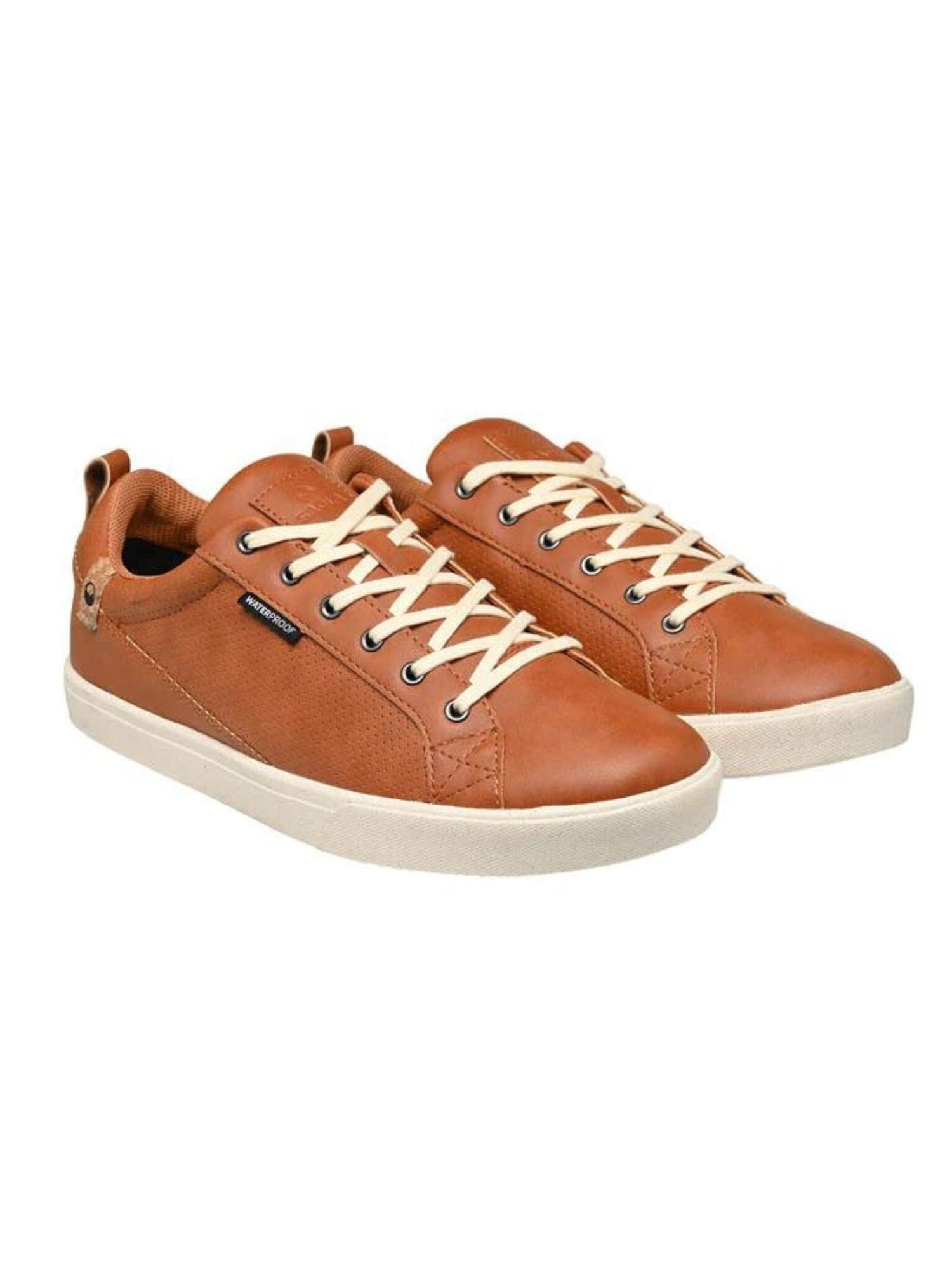 Saola W's Cannon Waterproof Sneakers - Recycled PET and bio-sourced materials Caramel Shoes