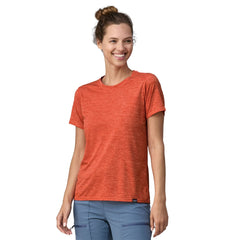 Patagonia W's Capilene Cool Daily Shirt - Recycled Polyester Pimento Red - Coho Coral X-Dye Shirt