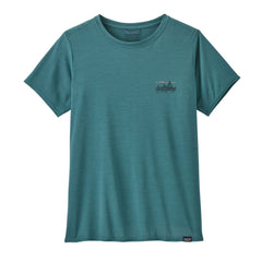 Patagonia W's Capilene® Cool Daily Graphic T-Shirt - Recycled Polyester '73 Skyline: Wetland Blue X-Dye Shirt