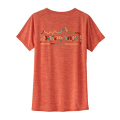 Patagonia W's Capilene® Cool Daily Graphic T-Shirt - Recycled Polyester Unity Fitz: Pimento Red X-Dye Shirt