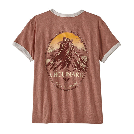 Patagonia - W's Chouinard Crest Ringer Responsibili-Tee - 100% recycled fabrics - Weekendbee - sustainable sportswear