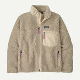 Patagonia W's Classic Retro-X Fleecejacka Dam - Natural w/Light Violet