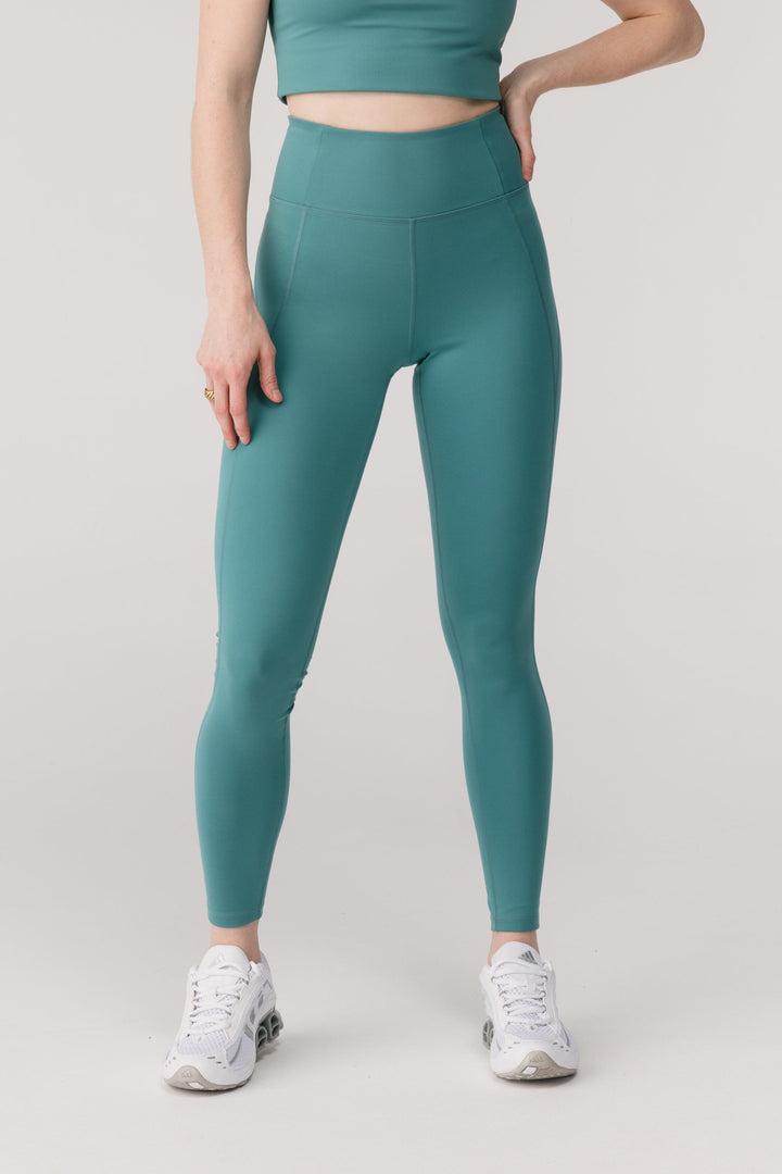 W's Compressive Leggings - Normal - Made From Recycled Plastic Bottles Pants Girlfriend Collective Flow XS 