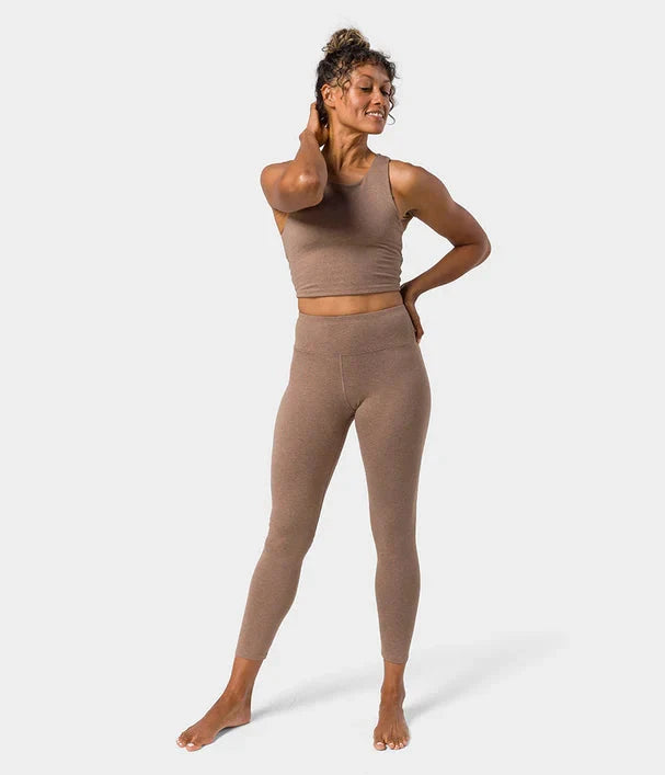 W's Dhara Legging Pants Manduka Lions Mane Heather S