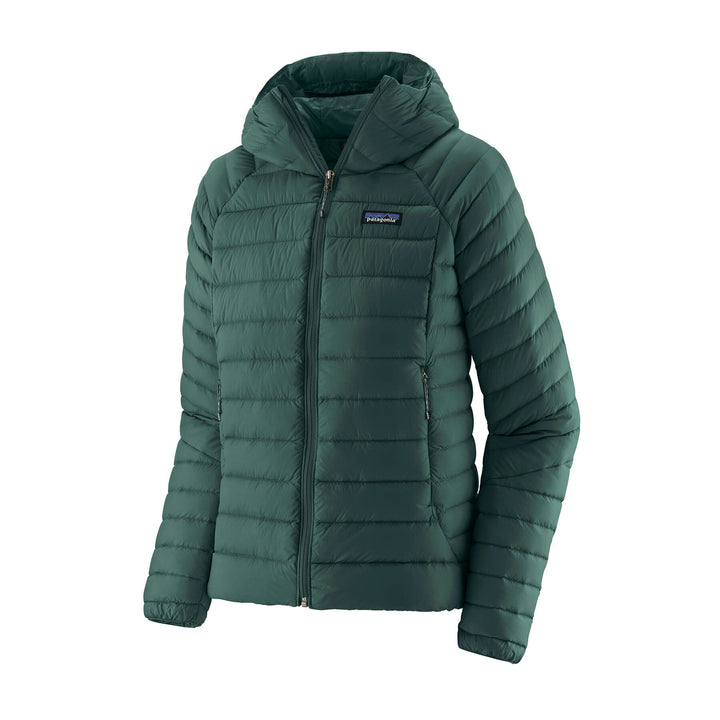 Patagonia W's Down Sweater Hoody - Recycled Nylon & RDS certified Down Cascade Green Jacket