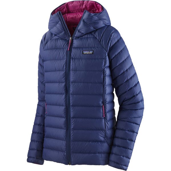 Patagonia W's Down Sweater Hoody - Recycled Nylon & RDS certified Down Sound Blue S Jacket