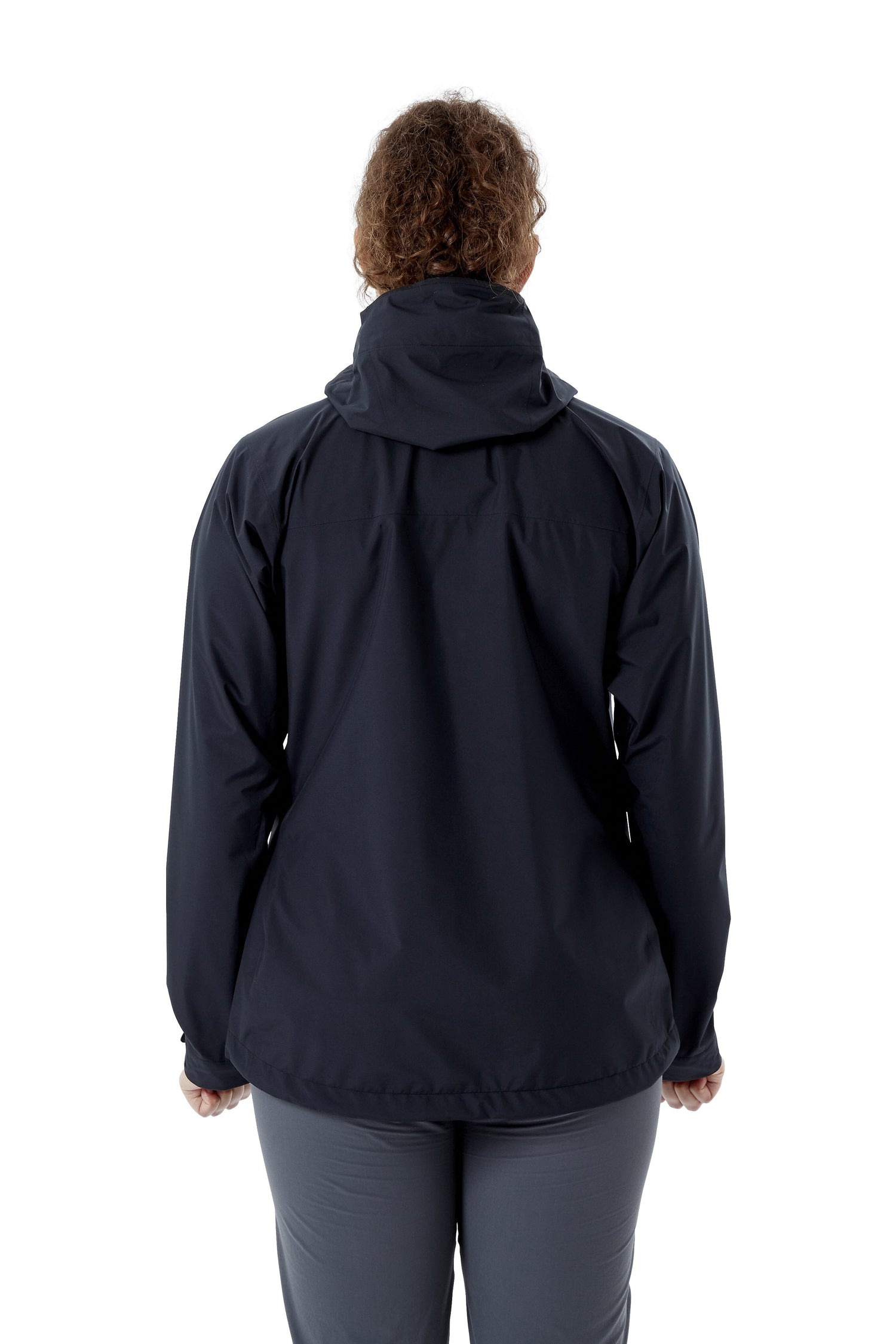 Rab W's Downpour Eco Jacket - Recycled polyester Black Jacket