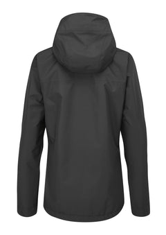 Rab W's Downpour Eco Jacket - Recycled polyester Black Jacket