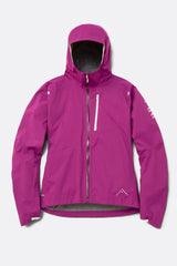 Rab W's Downpour Trail Light Waterproof Jacket - Recycled polyester Plum Jacket