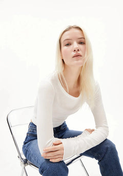 W's Einiaara Soft Longleeve shirt - 100% Organic cotton Shirt Armedangels