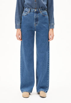 Armedangels W's Enijaa jeans - High Waist Wide Leg - Recycled cotton Daydream Pants
