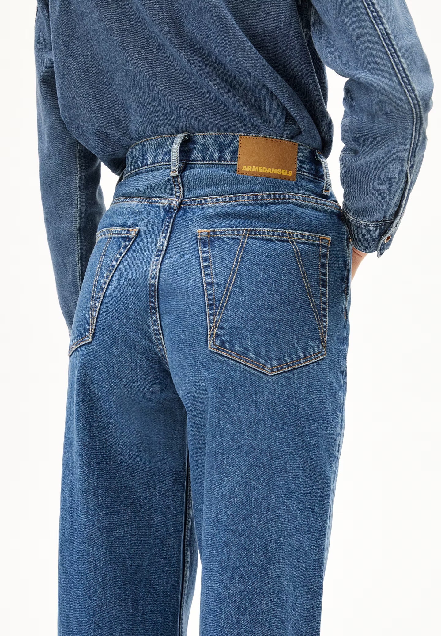 Armedangels W's Enijaa jeans - High Waist Wide Leg - Recycled cotton Daydream Pants