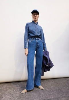 Armedangels W's Enijaa jeans - High Waist Wide Leg - Recycled cotton Daydream Pants